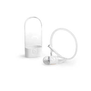 Munchkin® ClearNose Baby Nasal Aspirator - No Filters Needed, Gentle Nose Sucker for Baby Snot, Clear/White