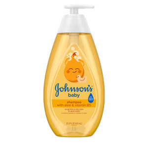 Johnson's Baby Shampoo with Aloe Vera & Vitamin B5, Tear Free, Newborn Essentials, No added Parabens & Sulfates, Hypoallergenic, 20.3 fl. oz