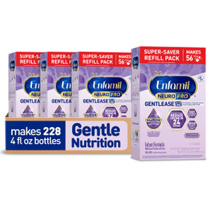 Enfamil NeuroPro Gentlease for Easing Fussiness, Crying, Gas, Spit-up in 24 Hrs, Smaller Proteins for Easy Digestion, Brain Supporting DHA, Prebiotic