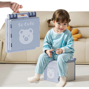 Travel Potty for Toddler with 3 Rolls Liners, 20 Pcs Absorbent Pads, Foldable Car Potty for Toddlers, Portable Potty Seat for Toddler Travel, Portabl