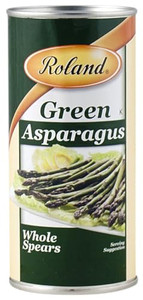 Roland Foods Whole Green Asparagus Spears, Specialty Imported Food, 14.1 Ounce Can, Pack of 1