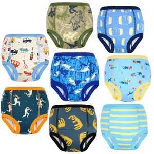 MooMoo Baby Training Underwear for Boys and Girls 8 Packs Absorbent Toddler Training Pants for Boys and Girls 4T