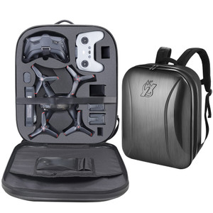 PONYRC Professional Hard Case for DJI FPV Combo Drone, Waterproof Shockproof Backpack Bag for DJI FPV Explorer Fly More Kit Drone, Goggles V2/ Goggle