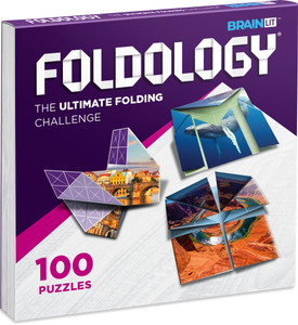 FOLDOLOGY - The Origami Puzzle Game! Brain Teasers for Tweens, Teens & Adults | Stocking Stuffer, Gift for Ages 10+, Travel Game, Hands-On STEM Toy |