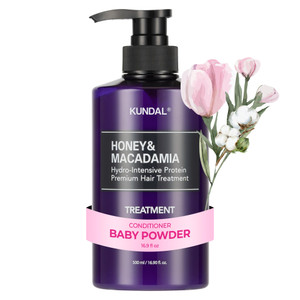 KUNDAL Honey & Macadamia Natural Conditioner, Korean Hair Care Damage Repair, Deep Hydration, Long Lasting Fragrance, with Honey, Argan Oil, Macadami