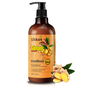 Ultikare Deep Hair Conditioner for Damaged Dry Hair, 16.9 Fl Oz, Repairing Treatment with Ginger Oil, Hydrate, Nourish and Moisturize for Curly Hair,