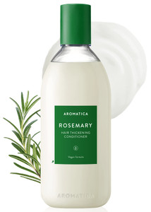 AROMATICA Rosemary Hair Thickening Conditioner, Vegan Hair Conditioner for Damaged Hair and Dry Hair - Moisturizing Conditioner, Silicone-Free (13.53