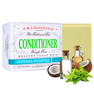 J·R·LIGGETT'S Conditioner Bar - Original Formula, All Natural Hair Conditioner with Coconut Oil & Cocoa Butter - Sulfate Free, GMO Free, Plant-Based