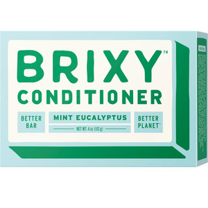 BRIXY Conditioner Bar for Hydration & Softness, All Hair Types, pH Balanced & Safe for Color Treated Hair, Vegan & Plastic-Free (1 Count, 4 oz) - Min