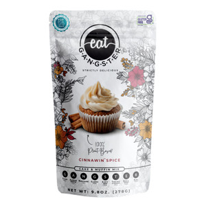 eat G.A.N.G.S.T.E.R. Cinnawin Spice Cake & Muffin Mix, Allergy-Friendly Baking Mix, Grain-Free, No Dairy, Nuts, Gluten, Dairy, For Paleo & AIP Diets,