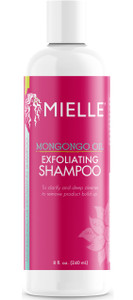 Mielle Organics Mongongo Oil Exfoliating Hair Shampoo - Sulfate-Free Shampoo & Scalp Exfoliator to Remove Dirt, Oil & Product Build-Up - Maintains Es