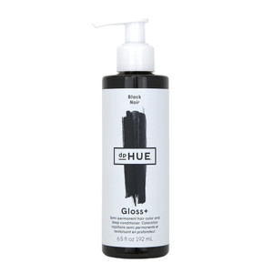 dpHUE Gloss+, Black - 6.5 oz (8-12 Applications) - Semi-Permanent Hair Color & Conditioner - Lasts Up to Eight Washes - Paraben, SLS & SLES Sulfate F