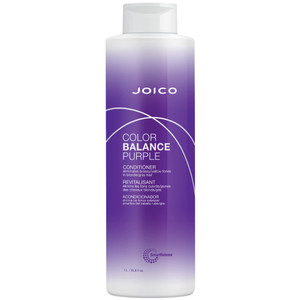 Joico Color Balance Purple Conditioner | For Cool Blonde, Gray Hair | Eliminate Brassy Yellow Tones | Boost Color Vibrancy & Shine | UV Protection |