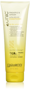 GIOVANNI 2chic Ultra-Revive Conditioner - Moisturizing Conditioner with Pineapple & Ginger, Coconut, Guava, & Aloe Vera Helps Dry Unruly Hair, Parabe