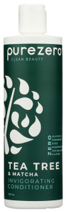 Purezero Tea Tree & Matcha Conditioner - Minty Nourishing & Invigorating Scalp Treatment - Zero Sulfates, Parabens, Dyes Vegan and Cruelty Free - 12