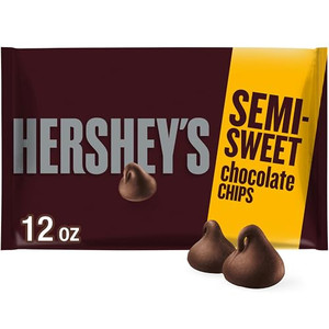 HERSHEY'S Semi-Sweet Chocolate Baking Chips Bag, 12 oz