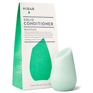 HIBAR Conditioner Bar, All Natural Hair Care, Plastic Free, Made with Eco Friendly Ingredients, Travel Size, Color Safe, Solid Sustainable Bars, Zero