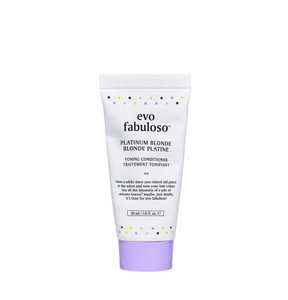 EVO Fabuloso Platinum Toning Conditioner for Blonde Hair - Reduces Brass, Adds Shine & Repairs - 1 fl oz, Travel Size