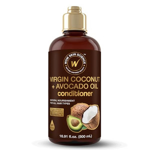 WOW Hair Conditioner - Coconut & Avocado Oil - Restore Dry, Damaged Hair - Increase Gloss - Reduce Split Ends, Frizz - Sulfate, Silicones, Paraben Fr