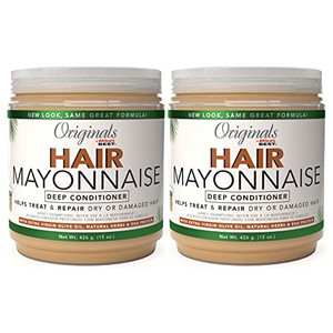 Originals By Africa's Best Hair Mayonnaise Conditioner  2 Pack (15 oz Jars)  Enriched with Herbal Extracts, Egg Protein & Olive Oil for Deep Condit