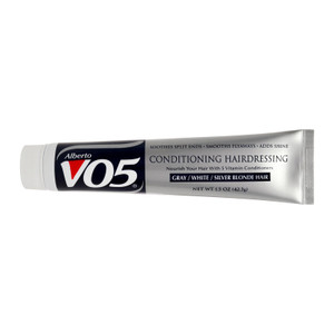 Alberto VO5 Conditioning Hairdressing for Grey White Silver Blonde Hair - Hair Conditioner Styling Product - Smooths Frizz - Brightens Color - 1.5 oz