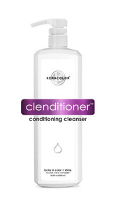 KERACOLOR Clenditioner Cleansing Conditioner Color Safe Prevents Fade - Replaces Your Shampoo, Keratin Infused, 33.8 Fl Oz