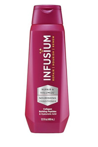 Infusium Repair and Volumize Conditioner - Hair Conditioner with Collagen and Hyaluronic Acid - Plumps Hair, Reduces Brittleness and Frizz - 13.5 oz
