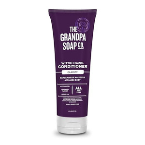 The Grandpa Soap Company Clarifying Witch Hazel Conditioner - Relieves Scalp Conditions and Protects Against Buildup, With Lavender Flower, Sulfates