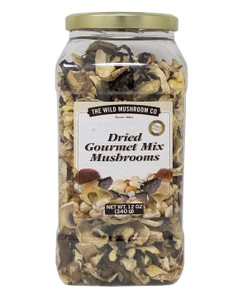 The Wild Mushroom Co. Dried Gourmet Mix European Mushrooms 12 Ounces (340g) (2 Pack)