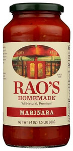 Rao's Homemade Marinara Sauce, 24 oz, All Purpose Tomato Sauce, Pasta Sauce, Carb Conscious, Keto Friendly, All Natural, Premium Quality, With Italia