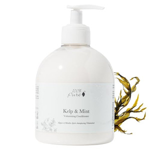100% PURE Kelp & Mint Volumizing Conditioner Moisturizer & Deep Hydration - Botanical Body Boost for Dry, Damaged Thinning Hair, Promotes Healthy Gro