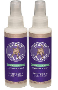 Buddy Splash 2 Pack of Original Lavender and Mint Spritzer and Conditioner, 4 Fluid Ounces Each