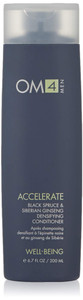 Organic Male OM4 Accelerate: Black Spruce & Siberian Ginseng Hair Densifying Conditioner - Men's Nourishing and Hydrating Haircare