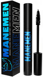 Manemen Manemen Beard Filler Pen For Men. Instant Gray Hair Coverage. Easy to Use Temporary Color for Beard, Mustache and Eyebrows. All Day Natural F