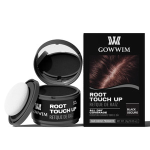 Hairline Powder (Black) Hair Color Shadow, Instantly Cover Gray Hair, Touch-Up for Thin Hair - 4g