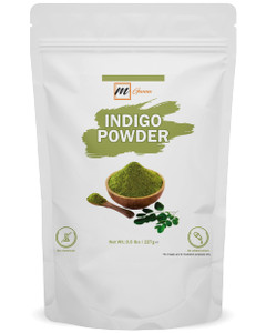 mGanna 100% Natural Indigo Powder 0.50 LBS 227 GMS For Hair Dye and Color | Hair Care