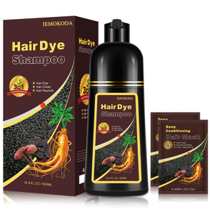 Agthyuve Deep Wine Red Hair Color Shampoo, 16.9 FL Oz, Semi-Permanent, Ammonia-Free, 30 Day Lasting, Gray Hair Coverage