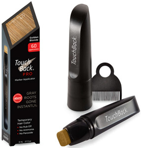 TouchBack Pro Gray Root Touch Up Marker Applicator - Real Hair Color - Golden Blonde