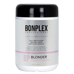 Bonplex Blonder Bleach Powder, Multiple Clear Blonde Results, Dust Free, Reduced Odor, Less Scalp Damage, 17.6 oz