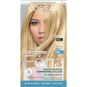 L'Oreal Paris Feria Multi-Faceted Shimmering Permanent Hair Color, 11.21 Bad to the Blonde (Ultra Pearl Blonde), Pack of 1 Hair Dye Kit