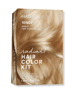 Madison Reed Radiant Hair Color Kit - 10NGV Light Golden Blonde (Amalfi Blonde), Dimensional Gray Hair Blending Permanent Hair Dye, PPD-Free & Ammoni