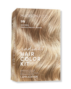 Madison Reed Radiant Hair Color Kit - 9N Medium Neutral Blonde (Nocera Blonde), Dimensional Gray Hair Blending Permanent Hair Dye, PPD-Free & Ammonia