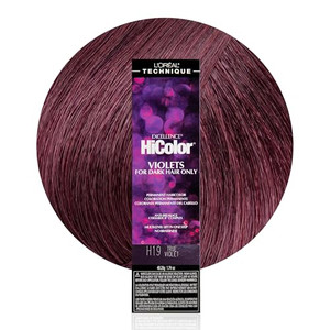 L'OREAL TECHNIQUE HiColor Violet & Black Shades Permanent Hair Color - Anti-Breakage Ceramide R Complex, Multi-Lift With No Brassiness, For Dark Base