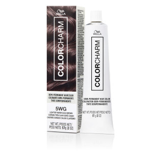 COLORCHARM Demi Permanent Hair Color 5WG Lightest Warm Gold Brown Gloss, Refresh & Tone 2 Fl Oz