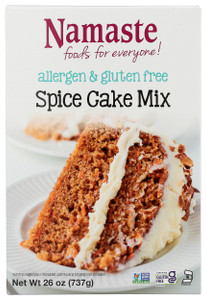 Namaste Foods, Gluten Free Spice Cake Mix, Allergen-Free,26 Oz (Pack of 6)
