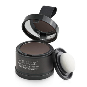 VOLLUCK Root Touch up Powder, Instant Hairline Powder for Thinning Areas and Gray Hair Coverage, Natural and Non-greasy Root Cover up for Women and M