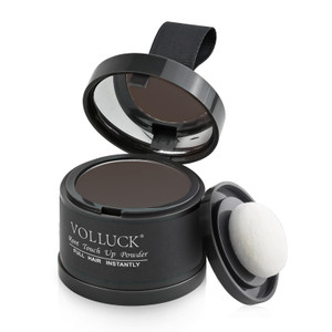 VOLLUCK Root Touch up Powder, Instant Hairline Powder for Thinning Areas and Gray Hair Coverage, Natural and Non-greasy Root Cover up for Women and M