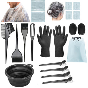 Svjetiq 21Pcs Hair Dye Kit Professional Hair Coloring Products with Hair Dye Brush, 350ml Hair Color Bowl, Hair Clips, Applicator, Earcover for Salon