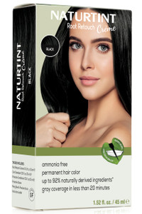 Naturtint Black Root Retouch Crème Permanent Hair Color - Ammonia Free, Conceal Grays, No Artificial Scent, 1.52 Fl Oz
