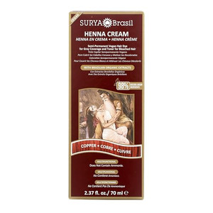Surya Brasil Henna Cream Hair Color Treatment, Copper, 2.37 oz / 70 ml